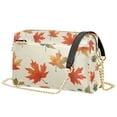 thumbnail image 1 of FORMRS Women Crossbody Purse with Chain Strap Vegan Leather Shoulder Handbag, Orange Autumn Leaves, 1 of 7