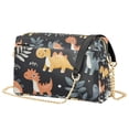 thumbnail image 1 of FORMRS Women Crossbody Purse with Chain Strap Vegan Leather Shoulder Handbag, Orange Dinosaur, 1 of 7
