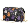thumbnail image 1 of FORMRS Women Crossbody Purse with Chain Strap Vegan Leather Shoulder Handbag, Orange Halloween Ghosts, 1 of 7
