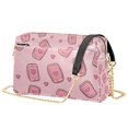 thumbnail image 1 of FORMRS Women Crossbody Purse with Chain Strap Vegan Leather Shoulder Handbag, Phones and Hearts, 1 of 7