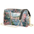thumbnail image 1 of FORMRS Women Crossbody Purse with Chain Strap Vegan Leather Shoulder Handbag, Pink Boat, 1 of 7