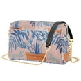 thumbnail image 1 of FORMRS Women Crossbody Purse with Chain Strap Vegan Leather Shoulder Handbag, Pink Leaves, 1 of 7