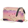 thumbnail image 1 of FORMRS Women Crossbody Purse with Chain Strap Vegan Leather Shoulder Handbag, Pixel Floating Hearts, 1 of 7