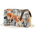 thumbnail image 1 of FORMRS Women Crossbody Purse with Chain Strap Vegan Leather Shoulder Handbag, Plaid Floral, 1 of 7