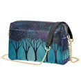 thumbnail image 1 of FORMRS Women Crossbody Purse with Chain Strap Vegan Leather Shoulder Handbag, Purple Moonlight Forest, 1 of 7