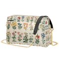thumbnail image 1 of FORMRS Women Crossbody Purse with Chain Strap Vegan Leather Shoulder Handbag, Red Floral, 1 of 7