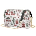 thumbnail image 1 of FORMRS Women Crossbody Purse with Chain Strap Vegan Leather Shoulder Handbag, Red Nordic Christmas, 1 of 7
