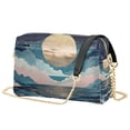 thumbnail image 1 of FORMRS Women Crossbody Purse with Chain Strap Vegan Leather Shoulder Handbag, Rolling Waves, 1 of 7
