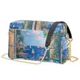 thumbnail image 1 of FORMRS Women Crossbody Purse with Chain Strap Vegan Leather Shoulder Handbag, Sea Window, 1 of 7