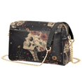 thumbnail image 1 of FORMRS Women Crossbody Purse with Chain Strap Vegan Leather Shoulder Handbag, Skeleton with Flowers Pattern, 1 of 7