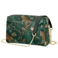 thumbnail image 1 of FORMRS Women Crossbody Purse with Chain Strap Vegan Leather Shoulder Handbag, Tiger and Peacock Pattern, 1 of 7