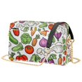 thumbnail image 1 of FORMRS Women Crossbody Purse with Chain Strap Vegan Leather Shoulder Handbag, Vegetables Pattern, 1 of 7