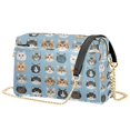 thumbnail image 1 of FORMRS Women Crossbody Purse with Chain Strap Vegan Leather Shoulder Handbag, Vibrant Cute Cat, 1 of 7