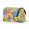 thumbnail image 1 of FORMRS Women Crossbody Purse with Chain Strap Vegan Leather Shoulder Handbag, Vibrant Dinosaur, 1 of 7