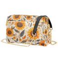 thumbnail image 1 of FORMRS Women Crossbody Purse with Chain Strap Vegan Leather Shoulder Handbag, Watercolor Sunflowers and Leaves, 1 of 7