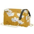 thumbnail image 1 of FORMRS Women Crossbody Purse with Chain Strap Vegan Leather Shoulder Handbag, White Flowers, 1 of 7