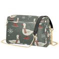 thumbnail image 1 of FORMRS Women Crossbody Purse with Chain Strap Vegan Leather Shoulder Handbag, Winter Goose, 1 of 7