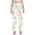 thumbnail image 1 of FORMRS Women's Pajama Pants with Pockets Soft Comfy Loungewear Sleep Bottom, Sizes S-2XL, Beige Rabbits and Carrots, 1 of 8