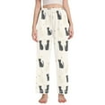 thumbnail image 1 of FORMRS Women's Pajama Pants with Pockets Soft Comfy Loungewear Sleep Bottom, Sizes S-2XL, Black Cute Cats, 1 of 8