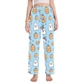 thumbnail image 1 of FORMRS Women's Pajama Pants with Pockets Soft Comfy Loungewear Sleep Bottom, Sizes S-2XL, Blue Halloween Ghosts, 1 of 8