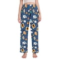 thumbnail image 1 of FORMRS Women's Pajama Pants with Pockets Soft Comfy Loungewear Sleep Bottom, Sizes S-2XL, Cartoon Mail Truck Pattern, 1 of 8