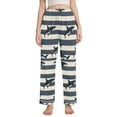 thumbnail image 1 of FORMRS Women's Pajama Pants with Pockets Soft Comfy Loungewear Sleep Bottom, Sizes S-2XL, Dark Sharks, 1 of 8