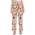thumbnail image 1 of FORMRS Women's Pajama Pants with Pockets Soft Comfy Loungewear Sleep Bottom, Sizes S-2XL, Fall Acorns Pattern, 1 of 8