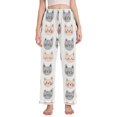 thumbnail image 1 of FORMRS Women's Pajama Pants with Pockets Soft Comfy Loungewear Sleep Bottom, Sizes S-2XL, Gray Cat Pattern, 1 of 8