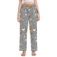 thumbnail image 1 of FORMRS Women's Pajama Pants with Pockets Soft Comfy Loungewear Sleep Bottom, Sizes S-2XL, Gray Halloween Dancing, 1 of 8