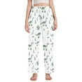 thumbnail image 1 of FORMRS Women's Pajama Pants with Pockets Soft Comfy Loungewear Sleep Bottom, Sizes S-2XL, Green Dinosaur Pattern, 1 of 8