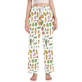 thumbnail image 1 of FORMRS Women's Pajama Pants with Pockets Soft Comfy Loungewear Sleep Bottom, Sizes S-2XL, Green Vegetables Pattern, 1 of 8