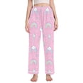 thumbnail image 1 of FORMRS Women's Pajama Pants with Pockets Soft Comfy Loungewear Sleep Bottom, Sizes S-2XL, Ice Cream Rainbow Pattern, 1 of 8
