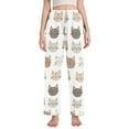 thumbnail image 1 of FORMRS Women's Pajama Pants with Pockets Soft Comfy Loungewear Sleep Bottom, Sizes S-2XL, Light Gray Cat Pattern, 1 of 8