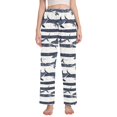 thumbnail image 1 of FORMRS Women's Pajama Pants with Pockets Soft Comfy Loungewear Sleep Bottom, Sizes S-2XL, Light Sharks, 1 of 8