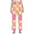 thumbnail image 1 of FORMRS Women's Pajama Pants with Pockets Soft Comfy Loungewear Sleep Bottom, Sizes S-2XL, Orange Grapefruit Slices, 1 of 8