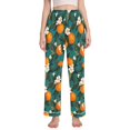 thumbnail image 1 of FORMRS Women's Pajama Pants with Pockets Soft Comfy Loungewear Sleep Bottom, Sizes S-2XL, Orange Leaves, 1 of 8