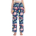 thumbnail image 1 of FORMRS Women's Pajama Pants with Pockets Soft Comfy Loungewear Sleep Bottom, Sizes S-2XL, Pink Cartoon Truck Pattern, 1 of 8