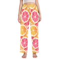 thumbnail image 1 of FORMRS Women's Pajama Pants with Pockets Soft Comfy Loungewear Sleep Bottom, Sizes S-2XL, Pink Grapefruit Slices, 1 of 8