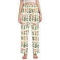 thumbnail image 1 of FORMRS Women's Pajama Pants with Pockets Soft Comfy Loungewear Sleep Bottom, Sizes S-2XL, Red Floral, 1 of 8