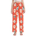 thumbnail image 1 of FORMRS Women's Pajama Pants with Pockets Soft Comfy Loungewear Sleep Bottom, Sizes S-2XL, Retro Christmas Ornaments Pattern, 1 of 8