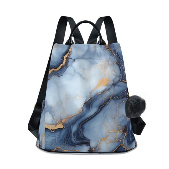 FORMRS Women's Travel Backpack Purse Anti-Theft Hidden Pockets Casual Shoulder Bag, Abstract Marble Pattern