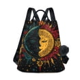 thumbnail image 1 of FORMRS Women's Travel Backpack Purse Anti-Theft Hidden Pockets Casual Shoulder Bag, Abstract Moon Sun Pattern, 1 of 7