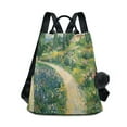 thumbnail image 1 of FORMRS Women's Travel Backpack Purse Anti-theft Hidden Pockets Casual Shoulder Bag, Art Garden Scene, 1 of 7