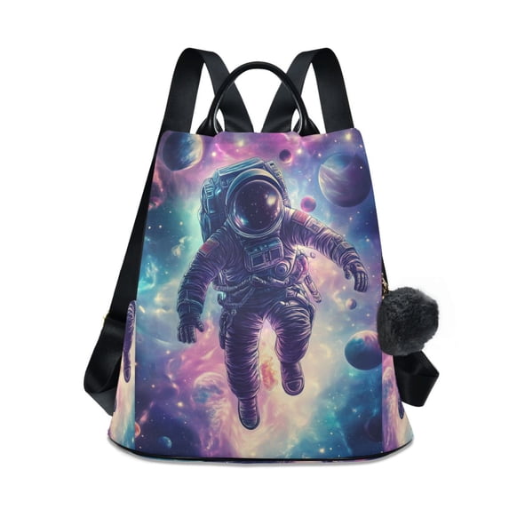 FORMRS Women's Travel Backpack Purse Anti-Theft Hidden Pockets Casual Shoulder Bag, Astronaut Pattern