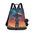 thumbnail image 1 of FORMRS Women's Travel Backpack Purse Anti-Theft Hidden Pockets Casual Shoulder Bag, Astronaut at Dawn, 1 of 7