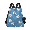 thumbnail image 1 of FORMRS Women's Travel Backpack Purse Anti-Theft Hidden Pockets Casual Shoulder Bag, Baseballs Pattern, 1 of 7