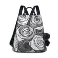 thumbnail image 1 of FORMRS Women's Travel Backpack Purse Anti-Theft Hidden Pockets Casual Shoulder Bag, Black Roses, 1 of 7