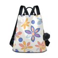 thumbnail image 1 of FORMRS Women's Travel Backpack Purse Anti-Theft Hidden Pockets Casual Shoulder Bag, Blue Retro Flower, 1 of 7