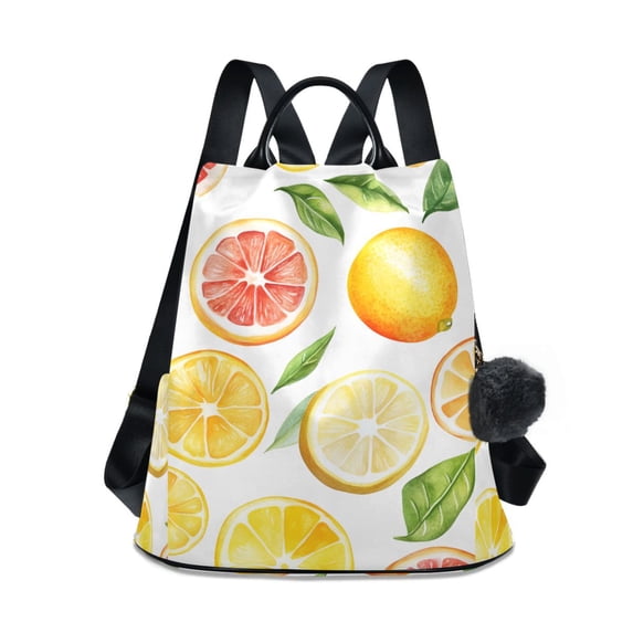 FORMRS Women's Travel Backpack Purse Anti-Theft Hidden Pockets Casual Shoulder Bag, Candy Lemon