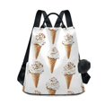 thumbnail image 1 of FORMRS Women's Travel Backpack Purse Anti-theft Hidden Pockets Casual Shoulder Bag, Cartoon Ice Cream Pattern, 1 of 7
